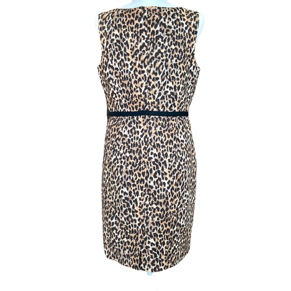 Loft Women’s sleeveless sheath style animal print dress - Sz 10P - Picture 10 of 15